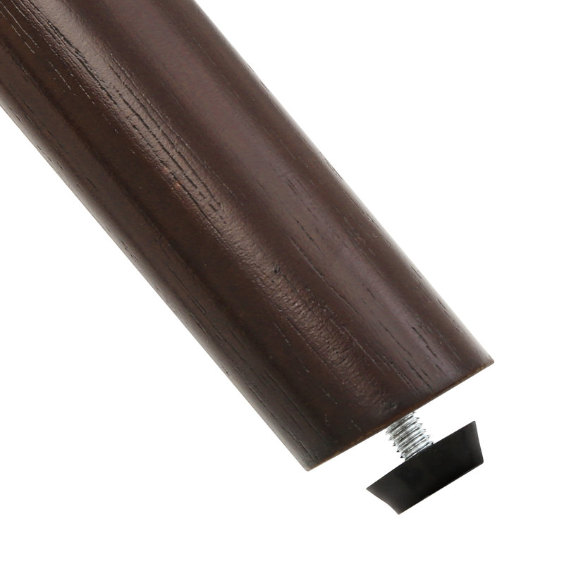  Tabouret de comptoir pivotant de 26 po Patrick,  Siège brun / base brun foncé