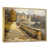 Toile avec cadre flottant or