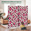 Paravent 4 panneaux à cloison pliable avec léopard rose et noir-198299463-198299460