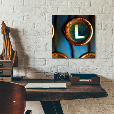 Letter L of Typewriter 'LOVE'' by Tom Quartermaine, Acrylic Glass Wall Art