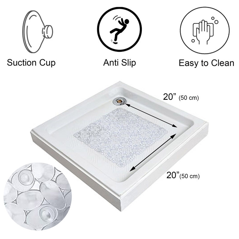 Non-Slip Shower Mat, Cler