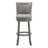 Leda Swivel Upholstered Linen Blend Counter Stool with Solid Wood Frame-789430965-730086964-687689930