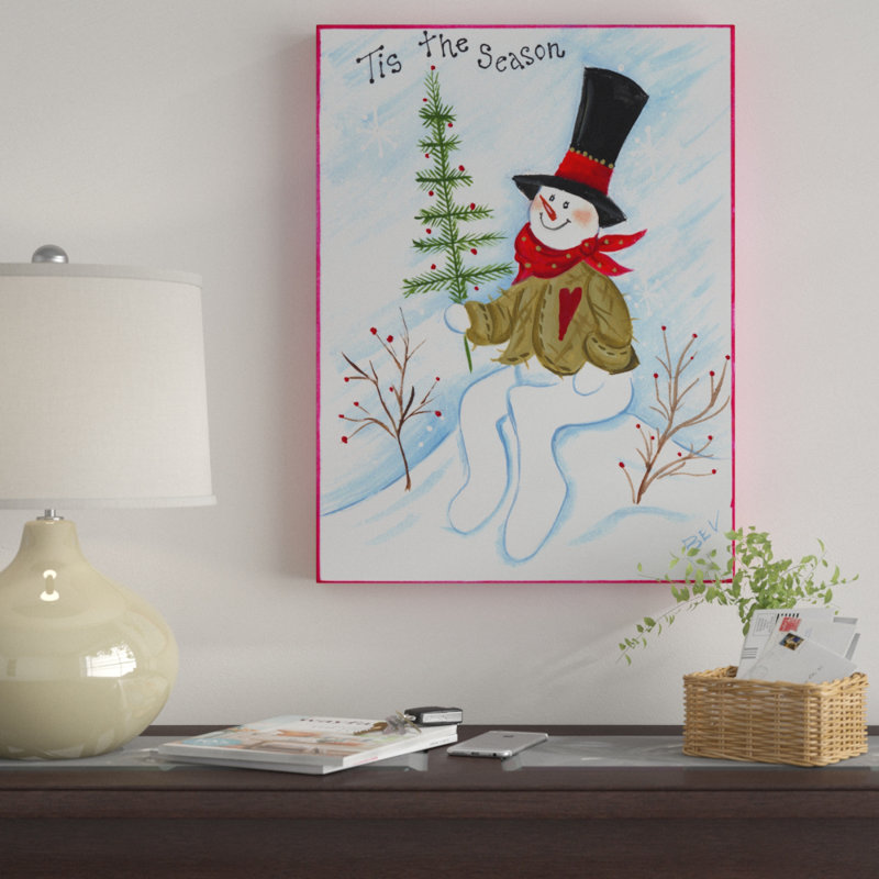 « tis the season hills », art sur toile, H 19 po x l 14 po x P 2 po