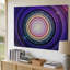 Reproduction d'art sur toile, "Composition abstraite" avec bandes circulaires concentriques rayonnant vers l'extérieur-552687582