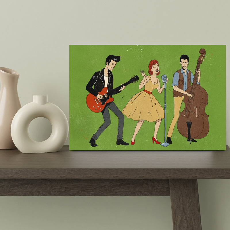 Vintage Hillbilly Rockers by Nicholas - Print, 30.48 cm H x 45.72 cm W