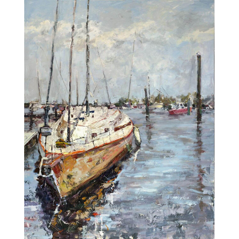 Let Go and Sail - Artist Enhanced Canvas Print, 40" H x 30" W x 1.5" D, Unframed