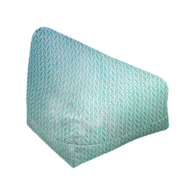 Sac de pois Leffel, H 27 po x l 30 po x P 25 po, Rembourrage, Bleu / Blanc
