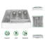 Double Layer Flatware Organizer With Lid(White)