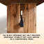 Table de conférence et de discussion en bois massif de style industriel moderne-1735077042