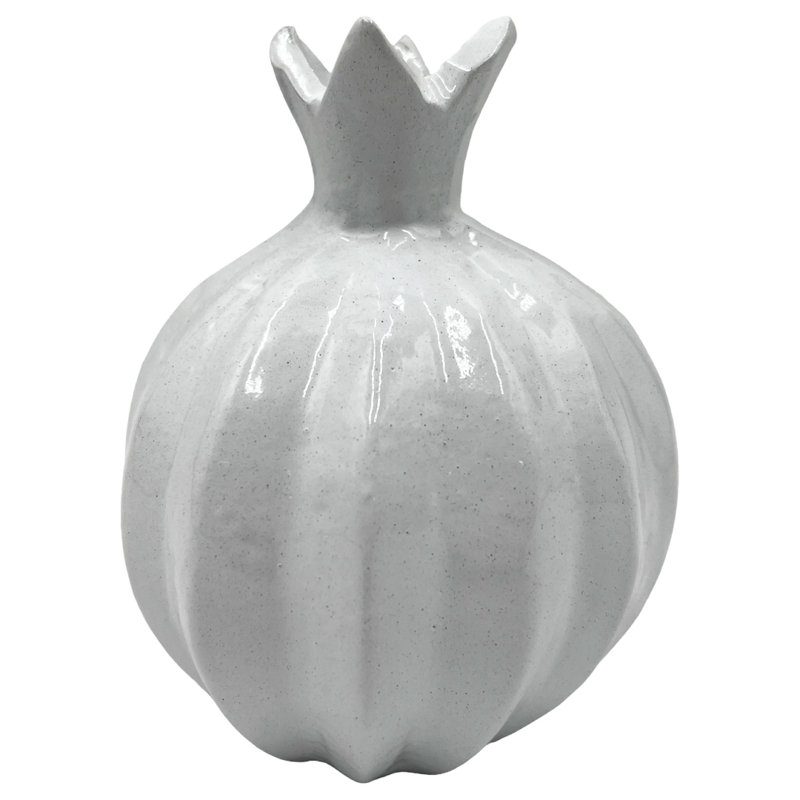 Sculpture en grenade en aluminium faite à la main Mohorn, Blanc