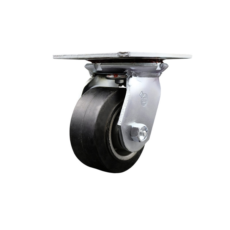 Rubber on Aluminum Caster
