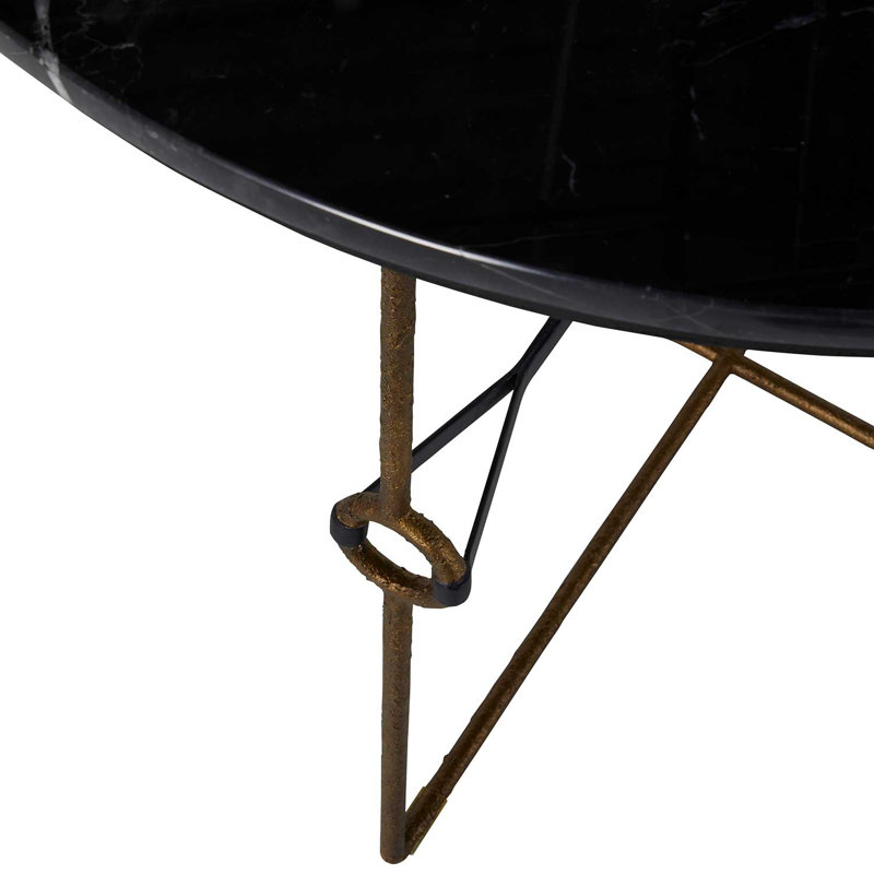 Stefan 100% Marble Frame End Table