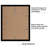 Picture Frame - Set of 5 - Photo Frame with Polished Plexiglass for Tabletop and Wall Display-100558010-101476088