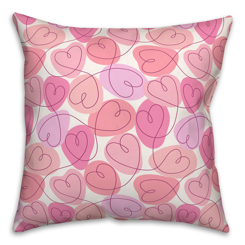 No Pattern And Not Solid Color Reversible Throw Pillow