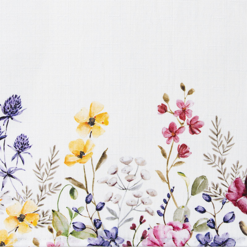 Censu Poppy Wildflower Spring Border Napkin