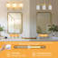Luminaire pour meuble-lavabo avec abat-jour en verre Milk Elien-548907881-540153812