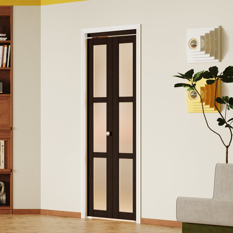 Porte pliante en bois manufacturé 3-Lite, 30 po x 80 po