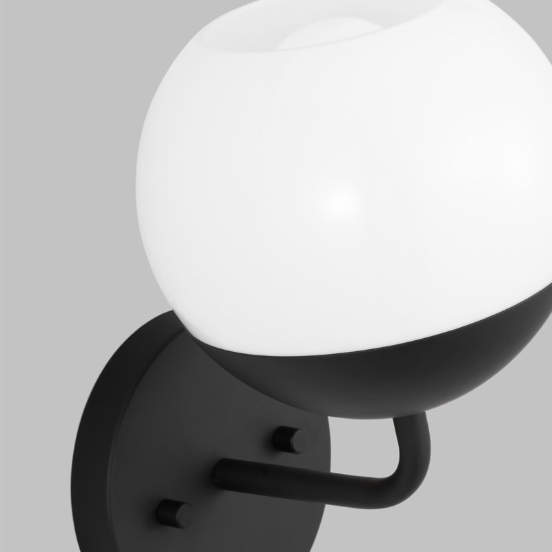 Alvin 1 - Light Armed Sconce, Midnight Black