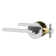 Dune Privacy Door Lever with Push Button and Round Rosette
