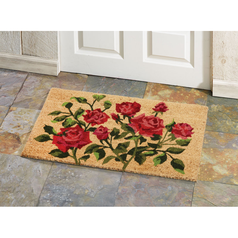 Red Roses Outdoor Doormat
