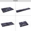 Tapis lavable 5 po x 8 po, à poils courts, sans perte de poils pour le couloir, le salon - noir / gris, lavable à la machine, cuisine antidérapante, bureau, noir, gris
