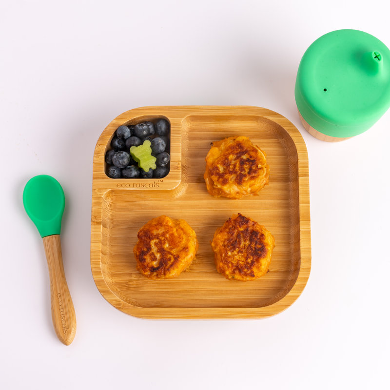Bamboo Baby Plate, Green