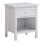 Table de chevet Lolanda, finition blanche
