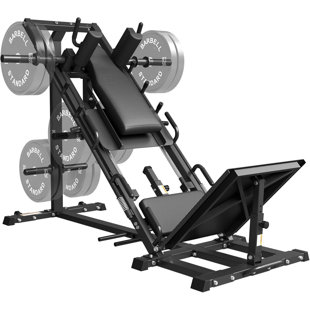 45 ° Leg Press & Hack Squat Combo avec roulement linéaire - Machine robuste pour le bas du corps