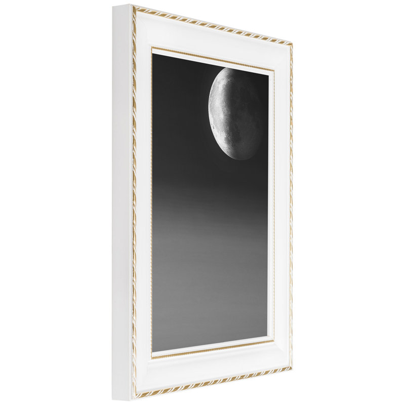 Riess White Solid Wood Picture Frame, 9" W x 12" H