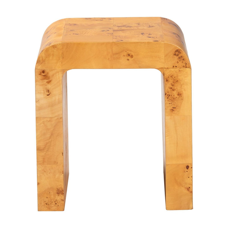 Table de bout moderne et contemporaine en bois naturel véritable Mappa