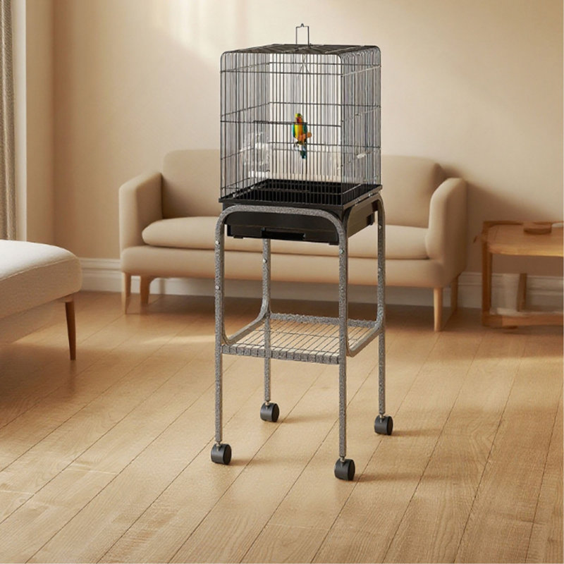 Cage à oiseaux intérieure en métal, cage à perroquet, volière à oiseaux