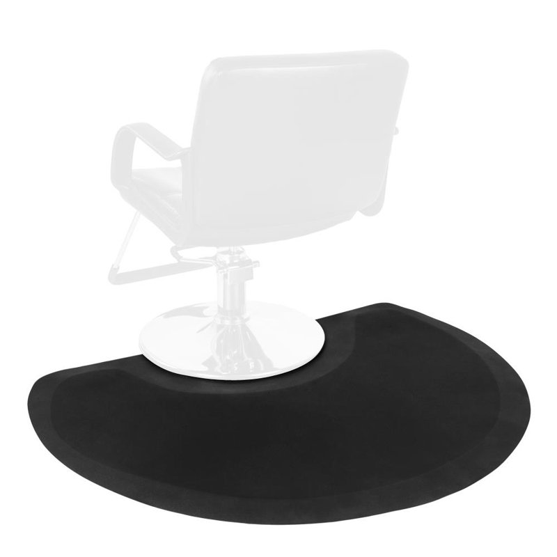 Tapis de chaise biseauté en demi-cercle, H 0,5 po x l 48 po x P 36 po