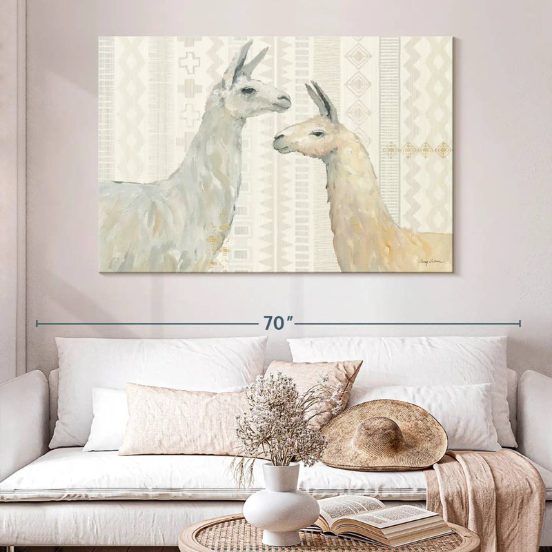 Brampt Llama Land I, 34" H x 51" W