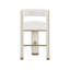 Upholstered Stool with Solid Wood Frame-1517964722
