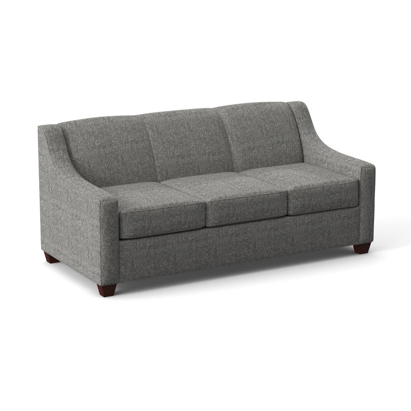 Phillips 76" Sofa Bed with Reversible Cushions, Empire Mahogany, Connelly Dove, Hybrid
