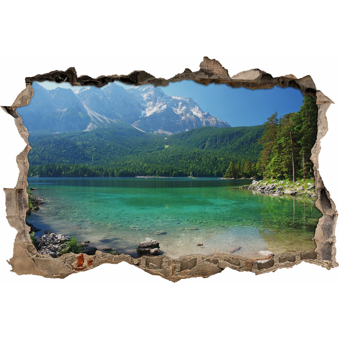 Wandtattoo Wunderschöner Bergsee