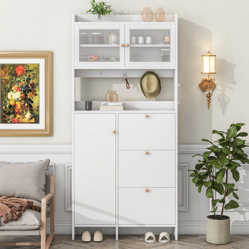 Phillys Shoe Storage Cabinet, White