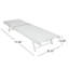 Légère et durable avec méridienne en aluminium antirouille et filet confortable