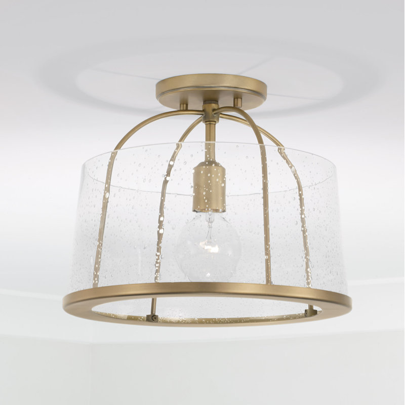 Lenhart 1 - Light Simple Pendant, Aged Brass