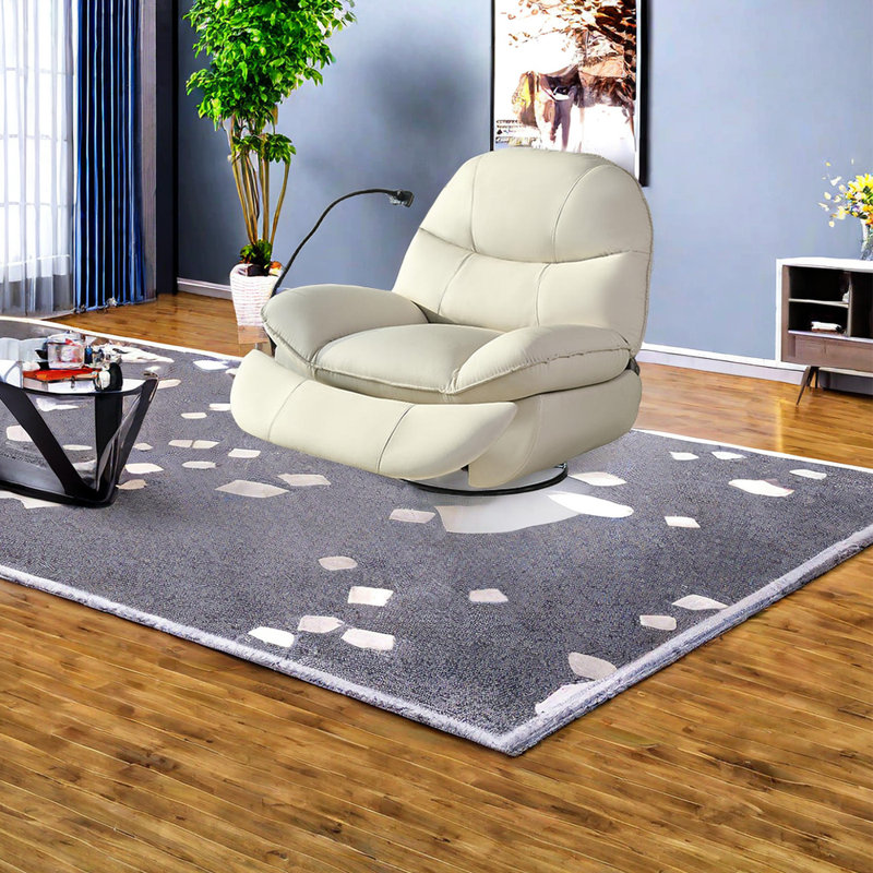 Fauteuil inclinable en similicuir Ferncliffe, Beige
