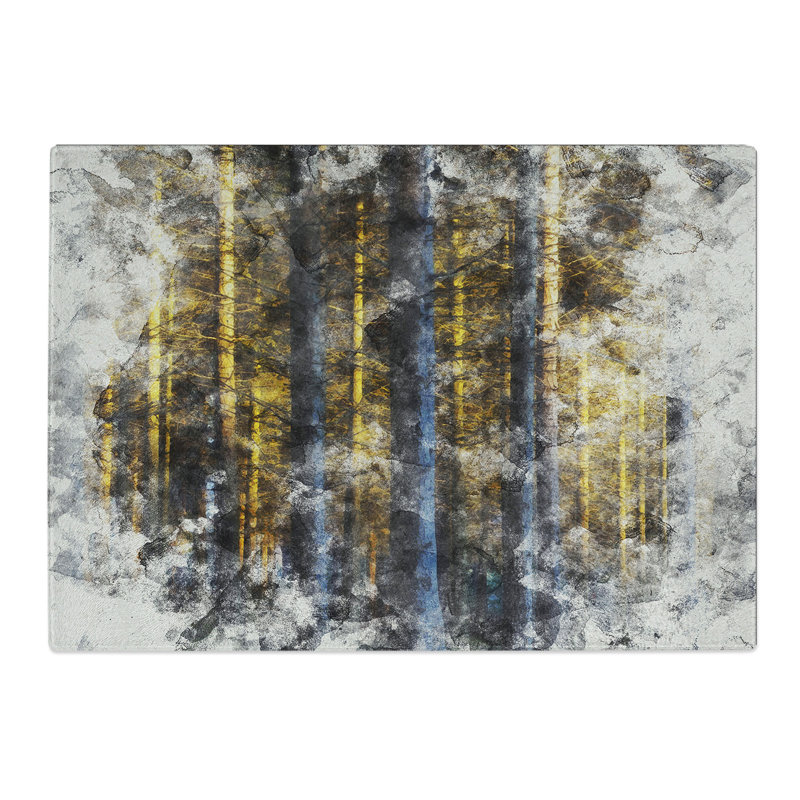 Sunlight Forest Vol.3 Watercolour Chopping Board, 20cm W x 28.5cm L