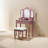 Devhan Make-up Vanity Table and Stool Set-1625191331