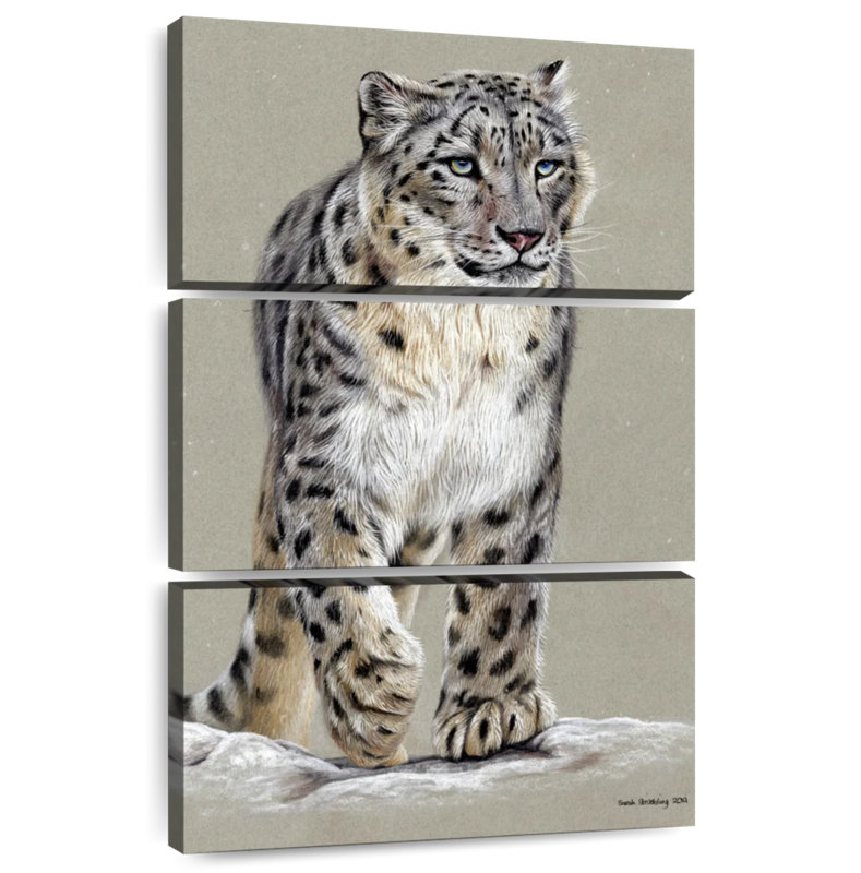 Brampt Snow Leopard II, 57" H x 36" W