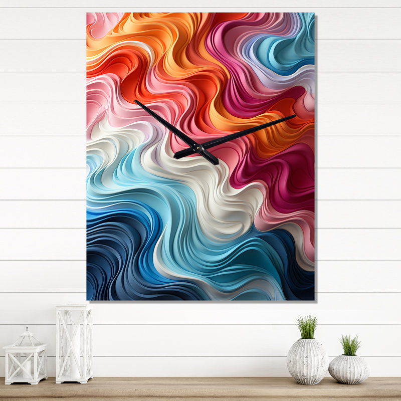 Artjoms - Horloge murale Op Art, Moyen