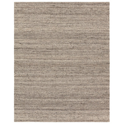 Melera Sitari MLR04 Handwoven Solid Black/Ivory Area Rug (6'X9')
