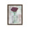 Rose noire dans un vase en verre par Hal Halli. Impression sur papier - Montée et encadrée avec de l'acrylique transparent, taille de l'image - 40 x 60