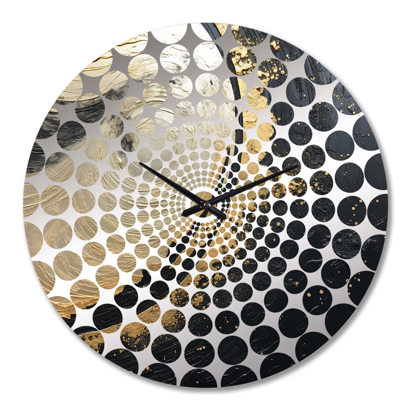 Aleg - Horloge murale peinture abstraite, Très grand