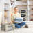 Sorbus Fabric Storage Bins: Stackable, Foldable Organizer Bags, with Clear Window (Set of 6), Beige-110167826