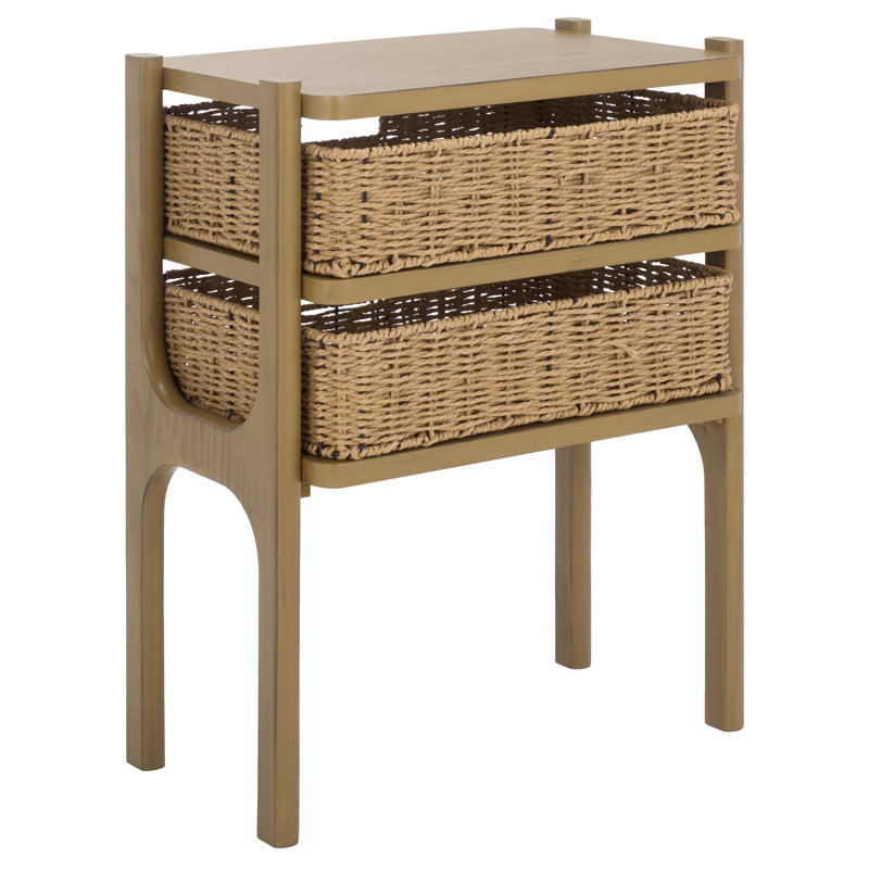 Assanti 2 Draw Accent Table, Desert Brown