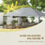 Remplacement du pavillon de pavillon de jardin, remplacement du toit du pavillon de jardin extérieur